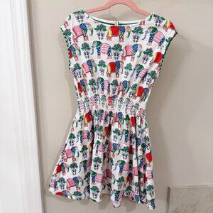Mini Boden Girl Vacation Printed Cotton Dress 7-8 Years